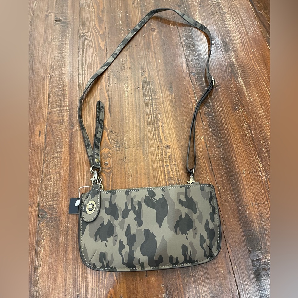 Joy Susan Camo Print Crossbody Bag NWT
